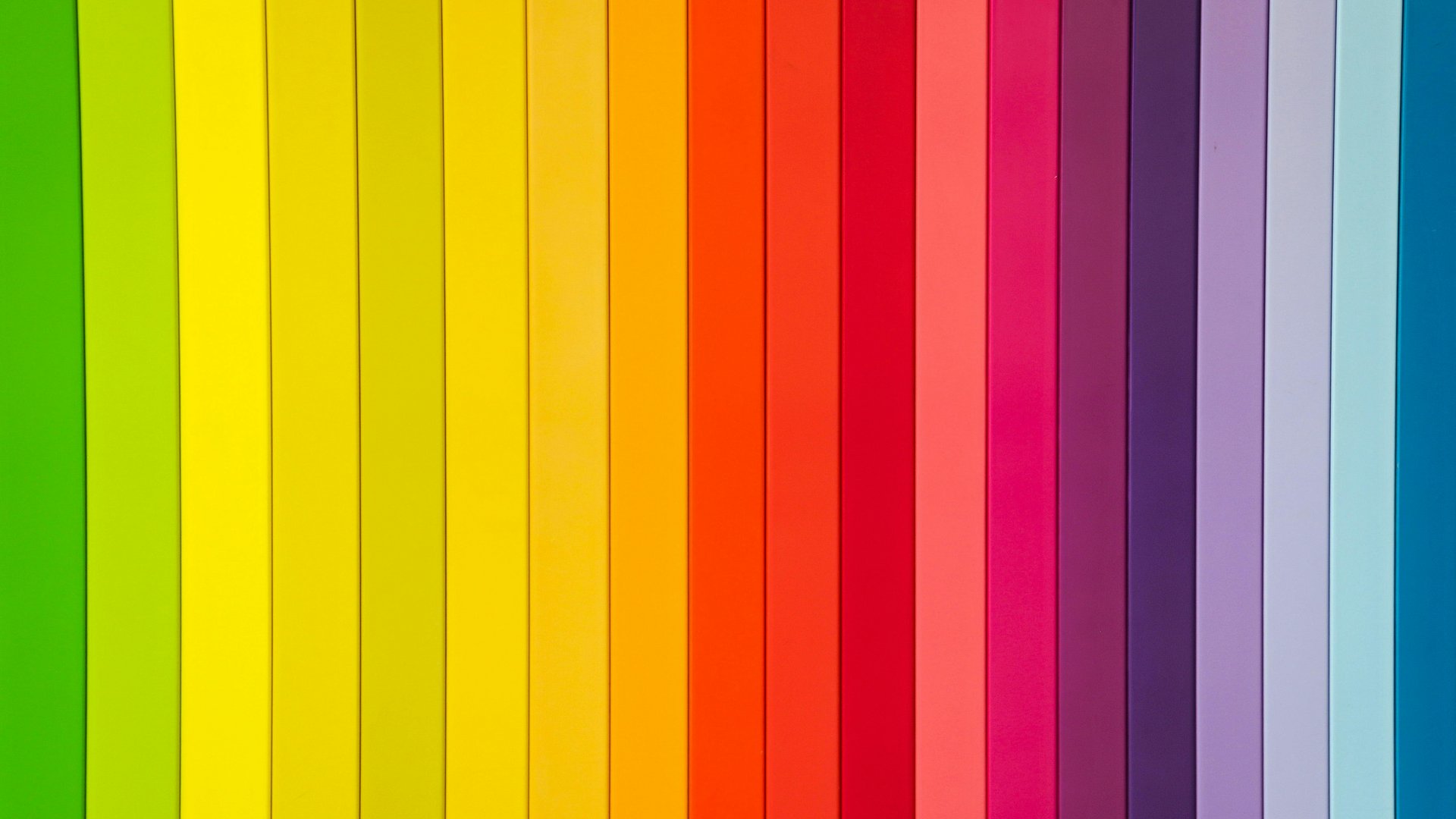 Bunte Farbstreifen Vertikale Streifen in verschiedenen leuchtenden Farben von Grün bis Blau.