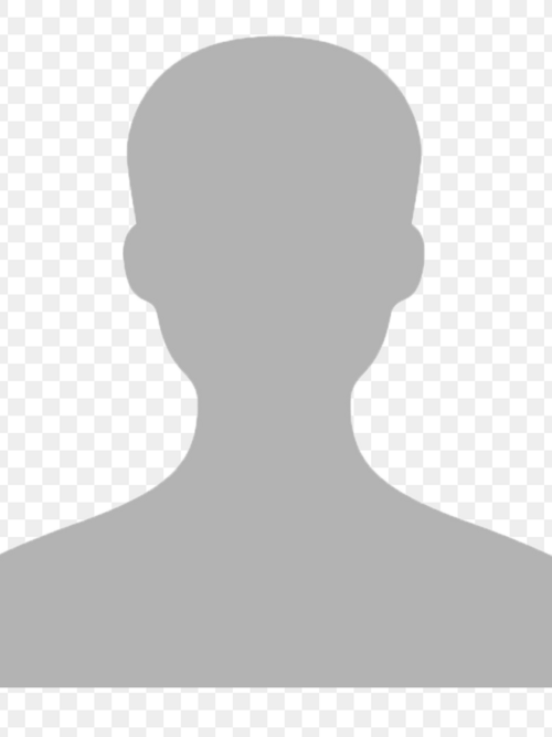 Silhouette eines anonymen Kopfes auf grauem Hintergrund.